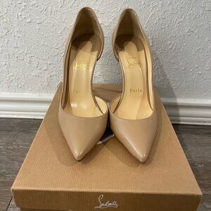 Christian Louboutin Women's Nude 100 Nappa Pumps